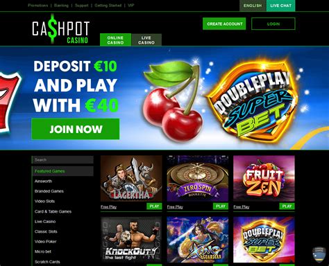 cashpot casino bonus code